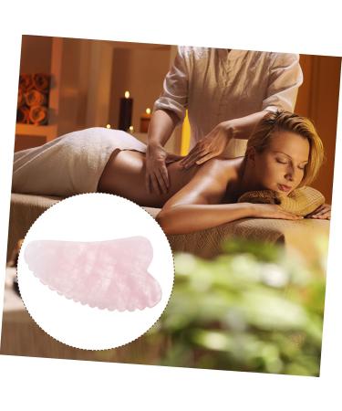 Healeved Scratching Board - Anti-Aging Gua Sha Plate & Crystal Scraping Tool for Face - Pink Jade Massage Board for Skin Care - Buy Online on GoSupps.com