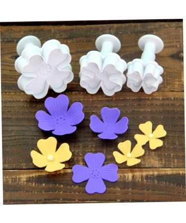 OUNONA 9 Pcs Baking Embossed Mold Plunger Mold Cake Mold Baking Mold Four Leaf White Baking Tools 3pcsx3pcs Whitex3pcs - Buy Online on GoSupps.com