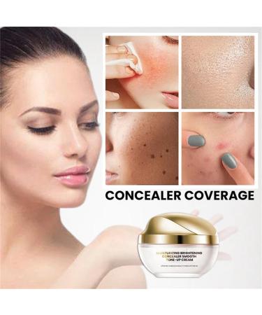 Moisturizing Brightening Concealer Toner Cream Brightening Toner Cream for All Skin Types 3 in 1 Moisturizing Makeup Cream Skin Whitening Cream (2pcs) - Buy Online on GoSupps.com