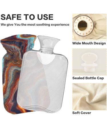 Naanle Vintage Marble Hot Water Bottle - 1L for Back Pain Relief Hand/Foot Warmer & Neck Therapy - International Shipping - Buy Online on GoSupps.com