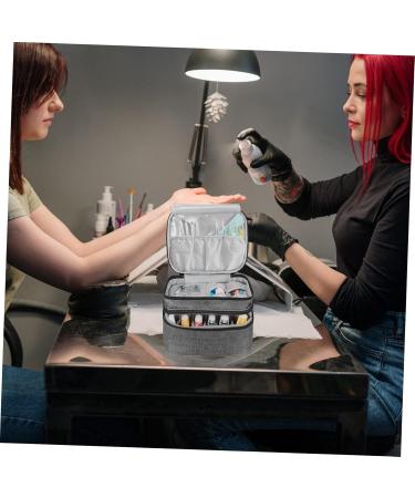 Amosfun Nail Storage Box Nail Polish Bag Portable Nail Polish Holder Nail Organizer Make up Traveling Organizer Bag Travel Make up Organizer Bag Makeup Storage Bag Nail Polish Carrying Bag - Buy Online on GoSupps.com
