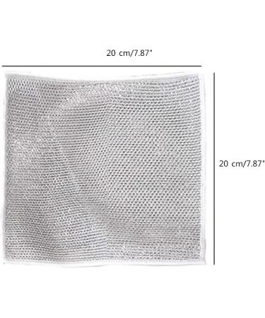 W-LOVNEST 5/10pcs Double Sided Dishcloth Multipurposes Wire Dishwashing Rag Cleaning Cloth Magics Dish Towel for Kitchen Cleaner Cleaning Cloths - Buy Online on GoSupps.com