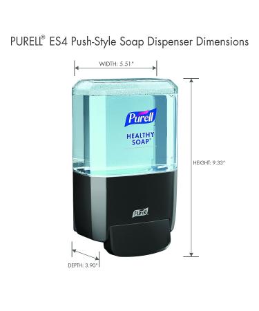 PURELL ES4 Push-Style Soap Dispenser Graphite - 1200 mL Refill Capacity (Pack of 1) - Buy Online on GoSupps.com