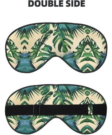 Green Banana Leaves Eye Mask - Soft Breathable Sleep Patch for Women | Perfect for Travel & Relaxation - Buy Online on GoSupps.com