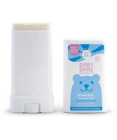 Bare Republic Baby Mineral Sunscreen Stick SPF 55 - Reef Friendly, Preserves Baby's Natural Skin Balance - 0.5 oz (Pack of 1) - Buy Online on GoSupps.com