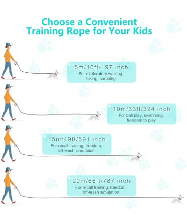 IOKHEIRA 10M Black Waterproof Dog Training Lead | Sturdy Hand Loop | for Large Medium Small Dogs - Buy Online on GoSupps.com