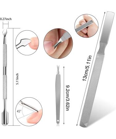 Professional Toenail Clippers Set Super Sharp Nail Clippers for Thickness & Ingrown Hard Toenails Stainless Steel Pedicure Clippers Nail File and Soft Handle Nail Scissors Set Bag - Buy Online on GoSupps.com