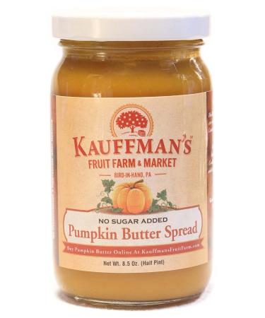 Kauffman Orchards Homemade Pumpkin Butter Spread, No Granulated Sugar Added, 8.5 Oz. (Pack of 2) No Granulated Sugar Added 8.5 Ounce (Pack of 2)