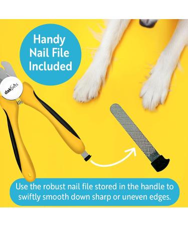Dakpets Professional Dog Nail Clipper - Safety Lock Protective Guard & Free Nail File for Medium & Large Breeds - Buy Online on GoSupps.com