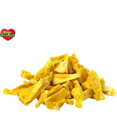 Bite & Delight 500g Freeze Dried Mango Healthy Snack Crunchy Natural No Added Sugar Ideal for Yogurts M sli and Smoothie Doypack - Buy Online on GoSupps.com