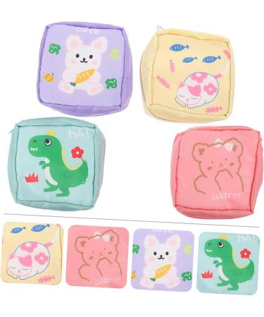 Healeved 4-Piece Storage Bags for Women's Hygiene & Cosmetics - Zippered Nylon Pockets (13x12.7cm) - Ideal for Office & Breastfeeding - Buy Online on GoSupps.com