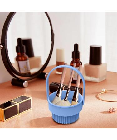 Makeup Brush Cleaner Bowl Brush Cleaning Bowl Cosmetic Brush Cleaning Basin Makeup Brush Washing Bowl Brush Scrubber Bowl Makeup Brush Rinse Bowl Brush Cleansing Bowl Makeup Brush Spa Blue - Buy Online on GoSupps.com