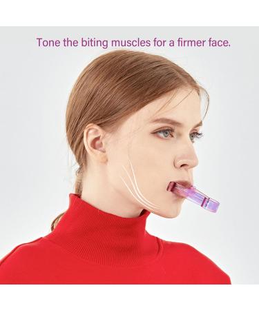 Quick Lip Movement Multi Faceted Exercises Strengthen Chin and Facial Muscles - Facial Exerciser Lip Plumper with Storage Box Compact (Violet) - Buy Online on GoSupps.com