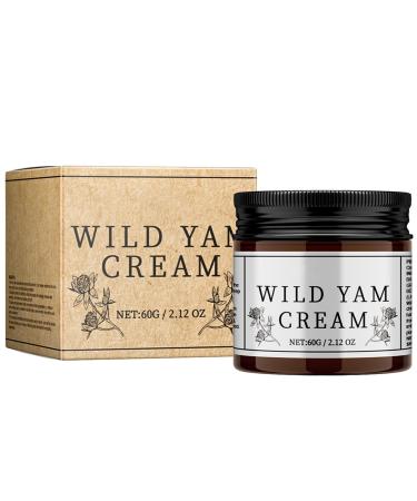 Wild Yam Cream Wild Yam Cream For Menopause Natural Relief For Perimenopause Symptoms Advanced Plant-Based Formula Wild Yam Moisturizing Cream Hormonal Balance Cream For Women (60g)