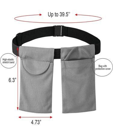 Mastectomy Drain Holder Pouch - Adjustable & Reusable Surgery Drainage Pouch with Shower Bag (Gray) - Buy Online on GoSupps.com