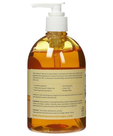 Natural Vitamin E Liquid Glycerin Soap - 12 oz Pump - Buy Online on GoSupps.com