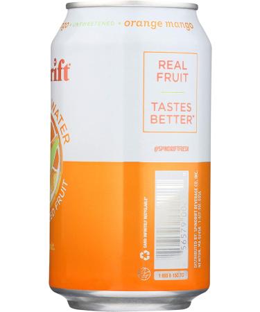 Spindrift Orange Mango Sparkling Water 12oz (8 Pack) - Buy Online on GoSupps.com