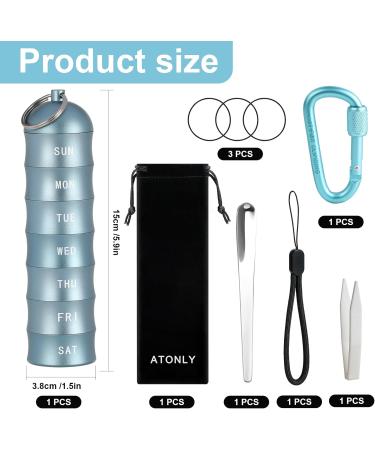 Waterproof Portable Keychain Pill Box | Moisture & Light Resistant Travel Organizer for Camping & Daily Use - Buy Online on GoSupps.com