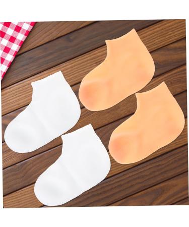 Beavorty 4 Pairs Exfoliating Moisturizing Socks Foot exfoliating moisturizing Socks for Cracked feet Cosmetic moisturizing Socks Sleep Socks Foot spa Lotion sebs Cover Women's - Buy Online on GoSupps.com