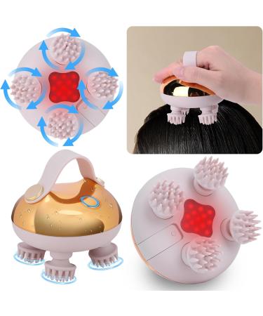 Juchrzey Hand Hair Massager - 8 Silicone Heads Scalp Knet Vibration IPX7 Waterproof - Boost Hair Growth & Relaxation - Buy Online on GoSupps.com