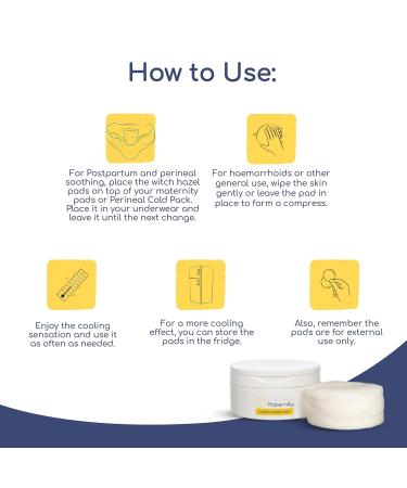 First Day's Motherhood Hamamelis Interludes 40 Round Deposits 8 cm 160 Count | Premium UK Made for Birth & General Use - Buy Online on GoSupps.com