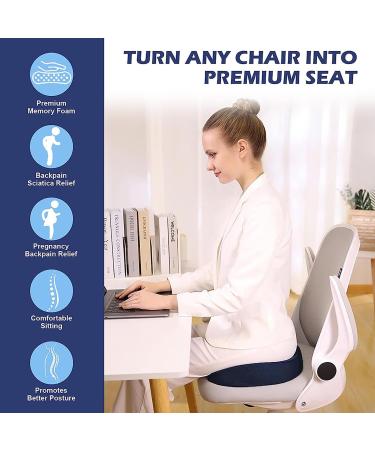Donut Pillow for Tailbone Pain Butt Cushion for Tailbone Pain Premium Memory Foam Washable Bedsore Pillow Butt for Bed for Back Coccyx Tailbone Pain Relief Gray Grey - Buy Online on GoSupps.com