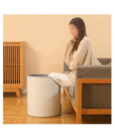 AXTMR Round Foot Warmer for Office 45 Drain Heating Pad Foot Warmer Home Under Desk Foot Warmer Gray 127*50cm