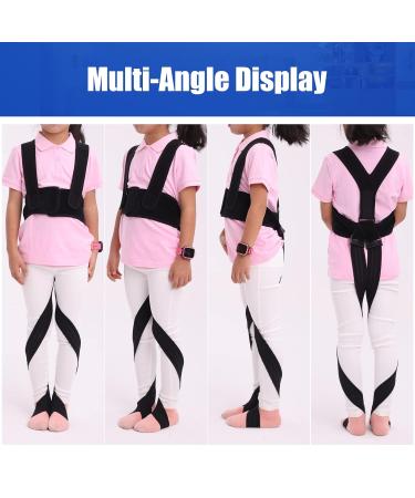 Buy GHORTHOUD O/X Leg Type Correction Belt - Unisex Posture Corrector for Teens - Pediatric Lightweight Bandage - Black Large - Improve Leg Alignment Day & Night - Buy Online on GoSupps.com