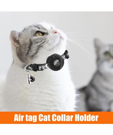 Waterproof Airtag Cat Collar - Reflective Adjustable Neck Band for Kittens & Puppies | Safety Lock | Compatible with Apple Airtag (20-33 cm) - Buy Online on GoSupps.com