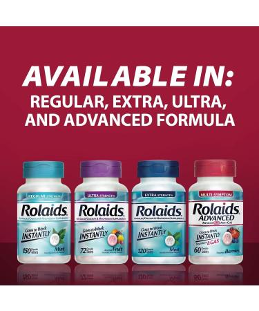 Buy Rolaids Advanced Tabs Mixed Berry 60ct - International Shipping Available | Fast Relief & Great Value - Buy Online on GoSupps.com