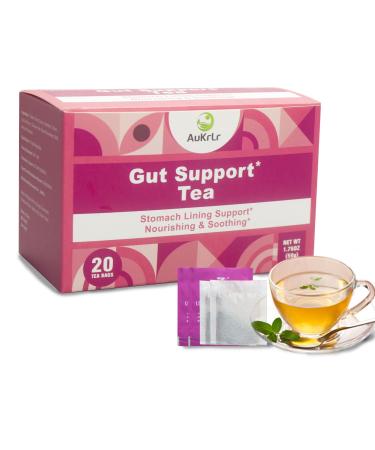 Acid Reflux Heartburn Relief Better Focus Digestion AuKrLr Natural Herbal Mushroom Tea with Super foods Hericium Lions mane No Sugar & Caffeine Free