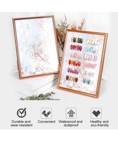 OKJHFD Nail Display Book Nail Art Color Chart Display Board Stand Nail Tip Gel Polish Color Display Card Frame for Nail Art Showing - Buy Online on GoSupps.com