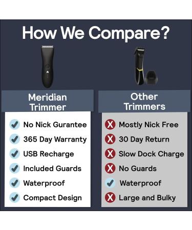 Meridian Intimate Razor for Men - Best Body Groomer & Trimmer | Ocean Original Blue - Buy Online on GoSupps.com