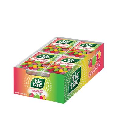 Tic Tac Mints Fruit Adventure Mint Candy 29g Singles 12 Count Bulk Candy Mints Fruit Adventure 12 count