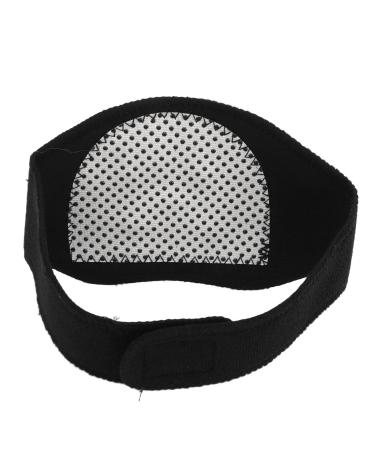 SPYMINNPOO Neck Support Brace 2 Pack Self-Heating Neck Support Brace Magnetic Care Warm Soft Comfortable Black