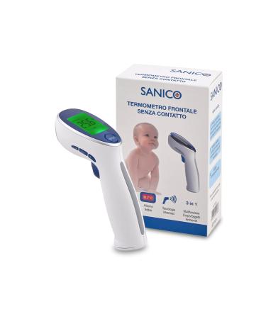 Sanico infrared thermometer - precise measurement of temperature European brand 34 memory modes alarm for fever multifunctional user -friendly - for body object ambient temperature