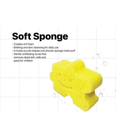 Purecling Self-Adhesive Shower Bath Sponge 5g/PCS - Body Wash Sponge for Men and Women - No Hanging Cord - Buy Online on GoSupps.com