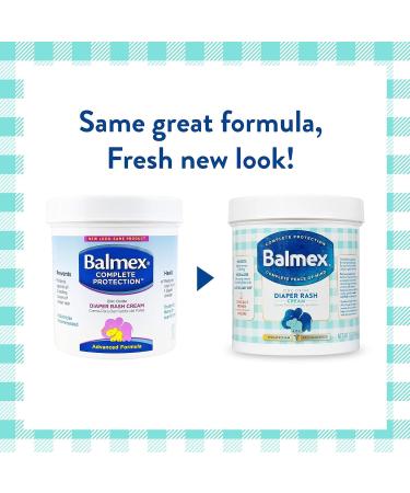 Balmex Complete Protection Baby Diaper Rash Cream - Zinc Oxide & Botanicals Pediatrician-Recommended 16oz (Pack of 2) - Best International Shipping - Buy Online on GoSupps.com