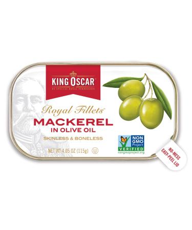 King Oscar Royal Fillets Mackerel In Olive Oil 4.05 oz (115 g)