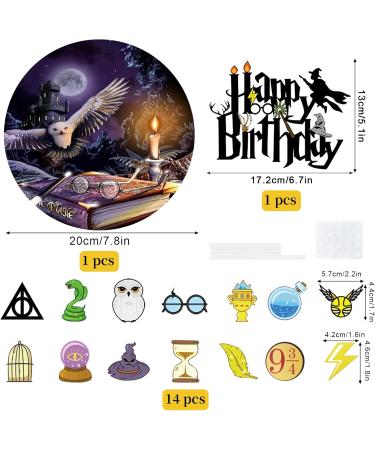17-Piece Harry Potter Cake Topper Set | Edible Fondant Decor & Accessories for Birthday Cakes | 20cm Tortendeko for Young Girls - Buy Online on GoSupps.com