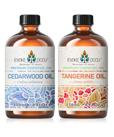 EVOKE OCCU Cedarwood Essential Oil and Tangerine Essential Oil - 4 Fl Oz