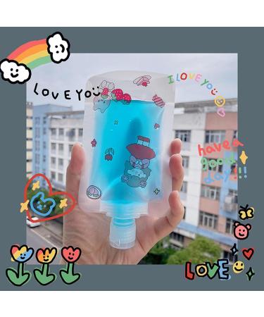 Travel Cosmetic Bag Transparent PE Choose 30/50/100ml Size Durable Reusable Design (L) - Buy Online on GoSupps.com