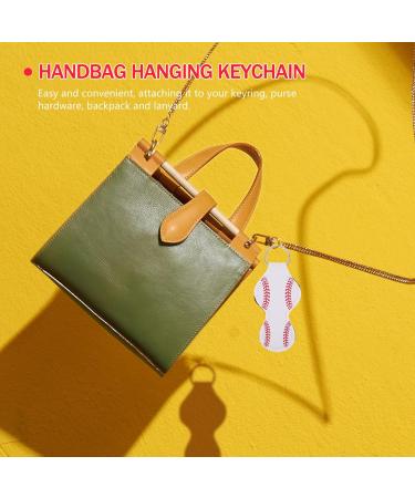 Lurrose Lipstick Holder Neoprene Key Chain Baseball Design - 10Pcs Portable Lip Gloss Balm Case & Key Holder Pendant - Buy Online on GoSupps.com