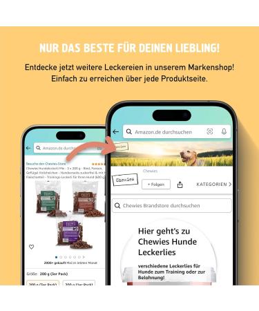 Buy Chewies Training Bats - Grain-Free Sugar-Free Monoprotein Chicken Dog Treats - Soft Healthy & Eco-Friendly - Made in Germany (6 x 175g) - Buy Online on GoSupps.com