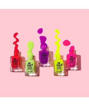 Barry M Cosmetics Hi Vis Neon Matte Nail Paint Pink Electro - Buy Online on GoSupps.com