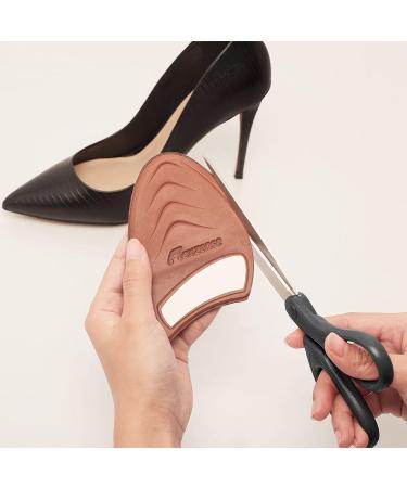 FLEXZENSE Anti-Sliding Closed Toe Pads - Supportive Cushioning, Reduce Foot Slip - 1 Pair (Saddle Brown) - Buy Online on GoSupps.com