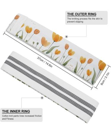 Buy Tulip Printed Resistance Bands - Eco-Friendly Elastic Fitness Bands for Full Body Workouts - Buy Online on GoSupps.com