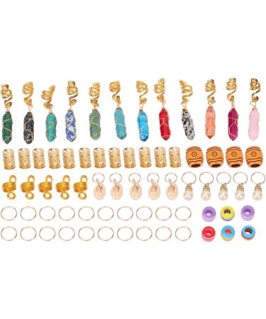 Dreadlocks Hair Jewelry Set with Storage Box Hair Braid Rings for Various Hairstyle Stylish Hair Coils for Hair Decoration Gifts for Women Girls Kids - Buy Online on GoSupps.com
