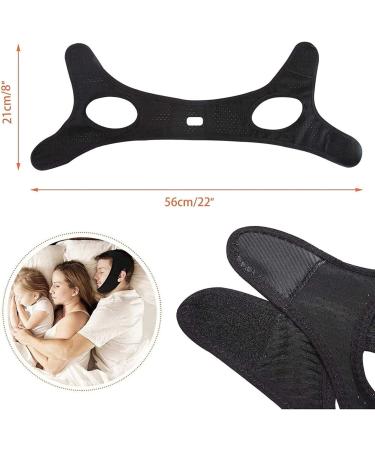Qisong Anti Snore Chin Strap for CPAP Users - Stop Snoring Aids - Black - Buy Online on GoSupps.com