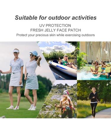 Sunscreen Patch Golf Sunscreen Facial Patches UV Sun Stickers Sweatproof Sun Patch Comfortable Fit Waterproof Sunscreen Facial Patches For Golf Outdoor Sports - Buy Online on GoSupps.com